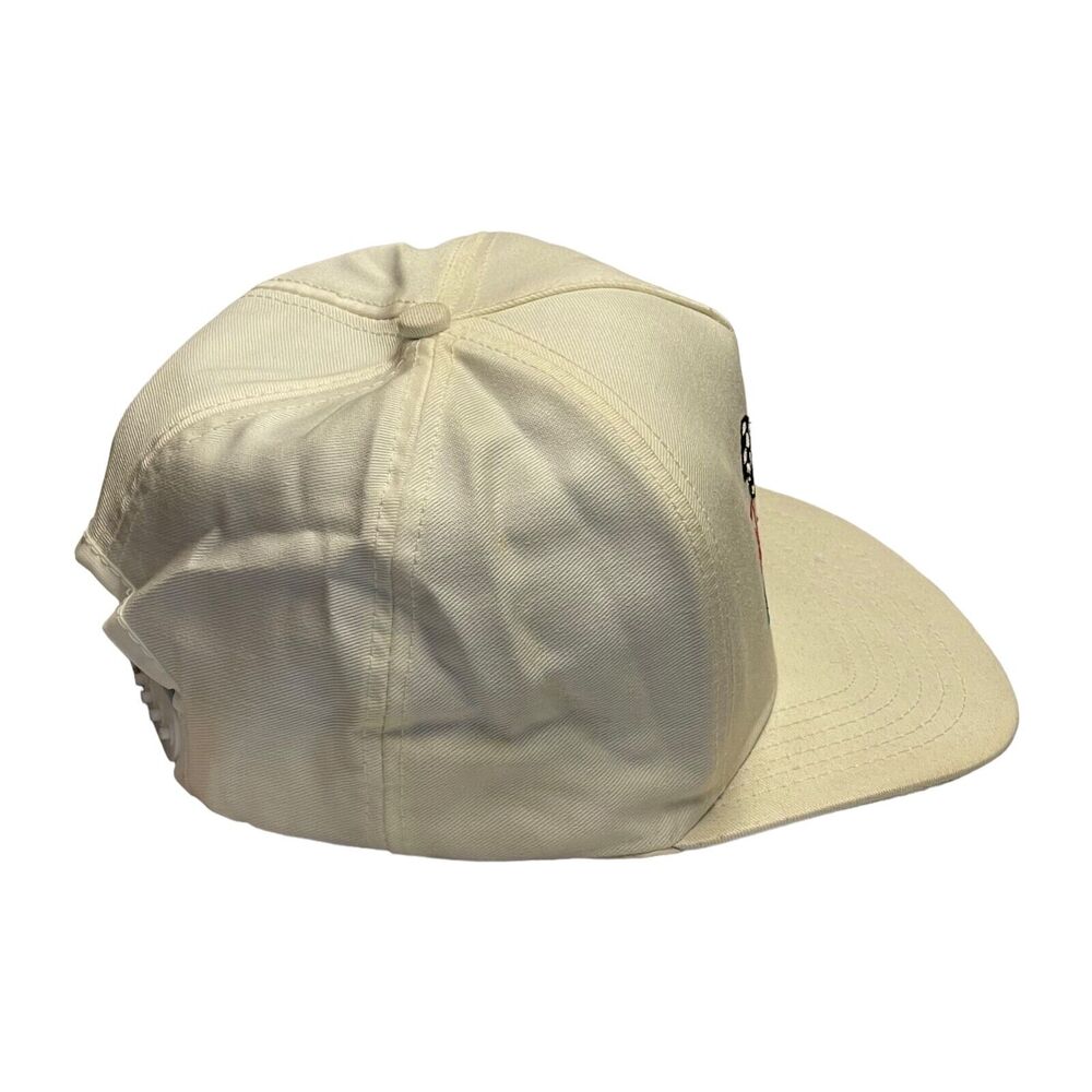 Vintage White Embroidered Made in USA Nascar Heilig Meyers Racing Snapback Cap - Picture 3 of 7